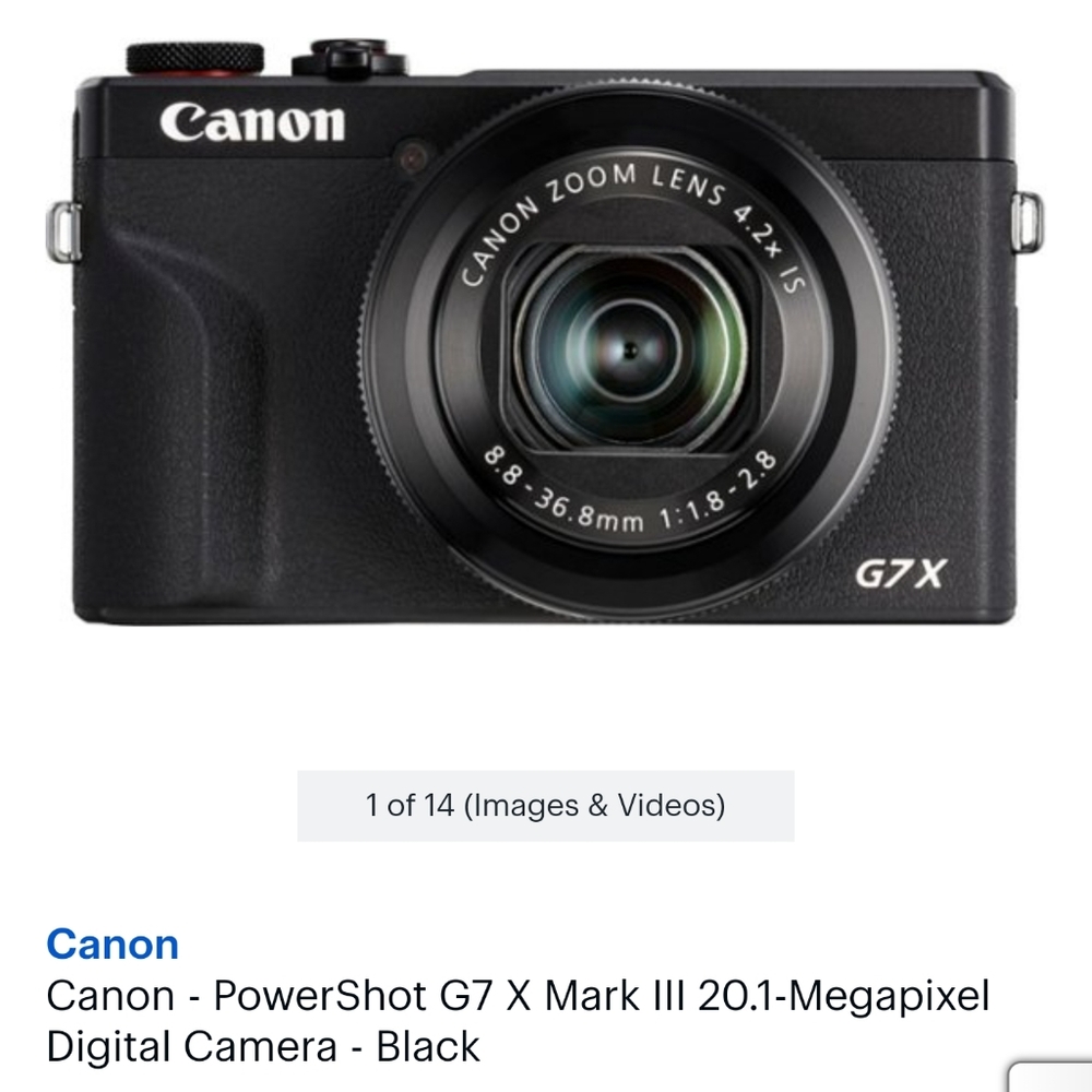 Canon Power shot G7X mark III